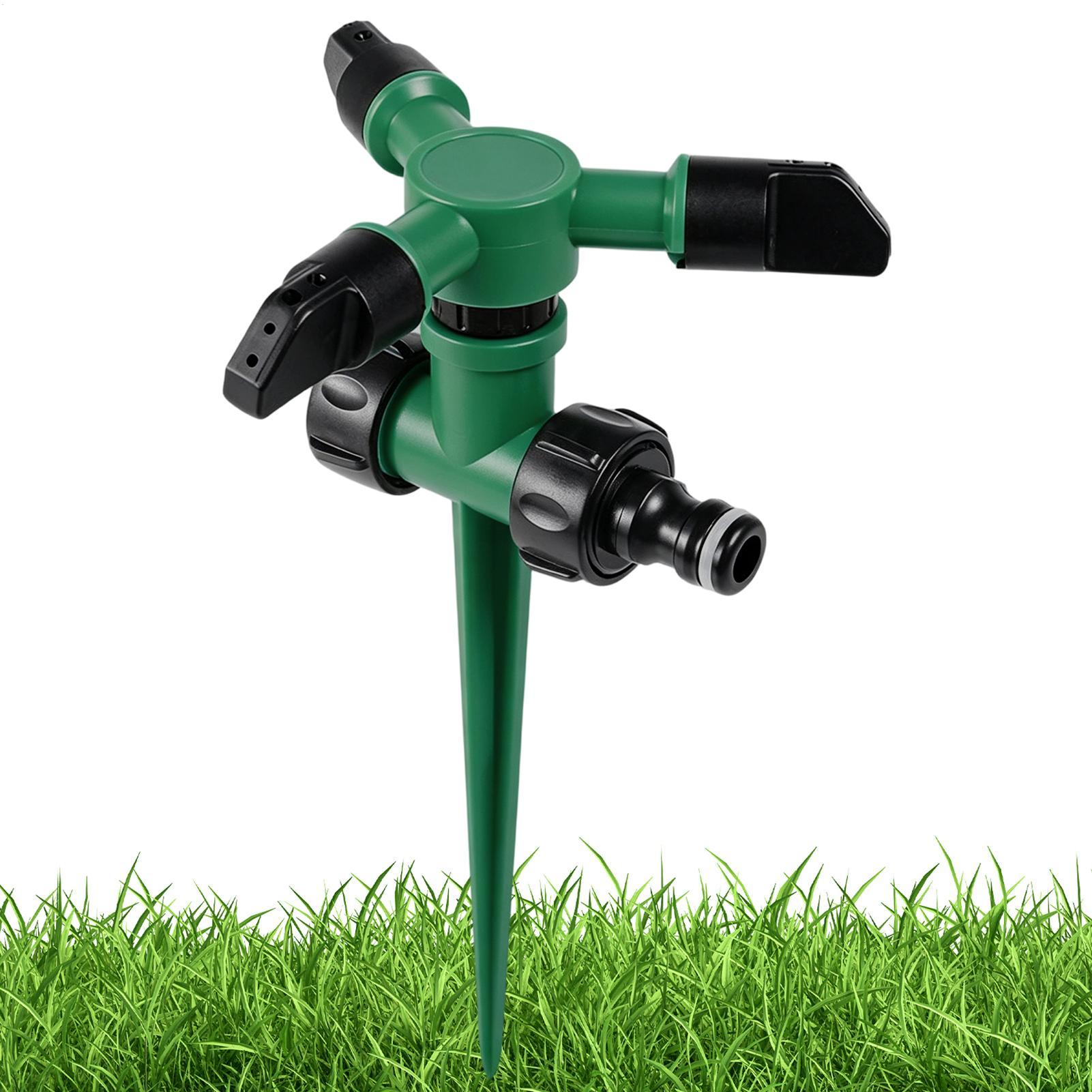 Automatic Watering - 自動回転式散水器 庭の芝生灌漑用 360度ヤードカバー散水器 屋外植物散水ツール