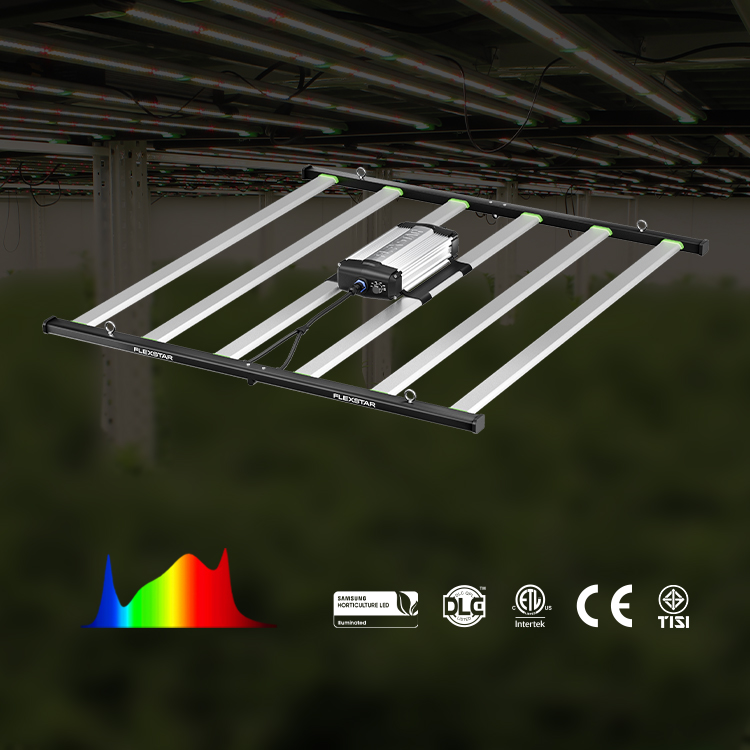Plant Grow Light Full Spectrum - 最大3.75ポンドの収穫量を実現する米国製Flexstar Pro 645W 301BフルスペクトルLED植物育成ライト器具（商業用植物向け）