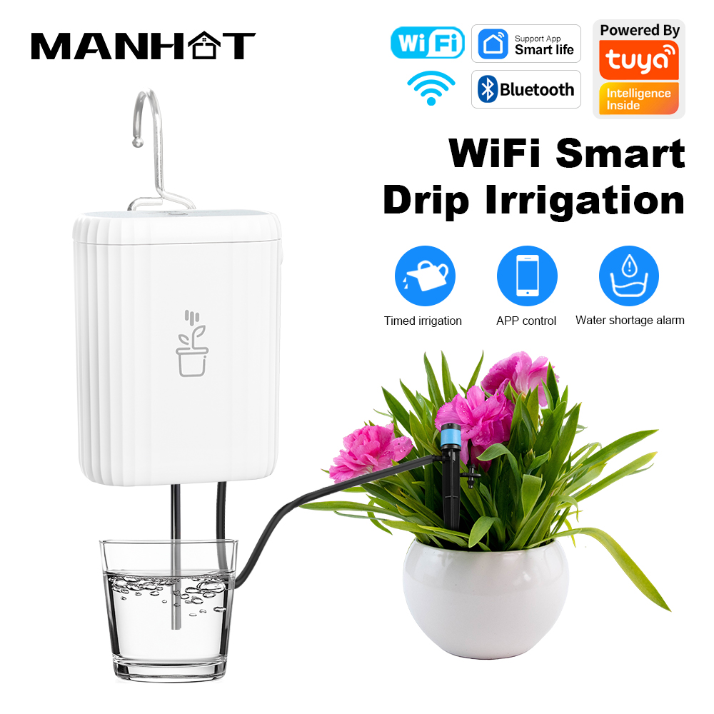 Smart Garden System - WiFiスマート点滴灌漑自動庭園植物花水やりシステムスプリンクラー点滴灌漑装置ポンプタイマーツール