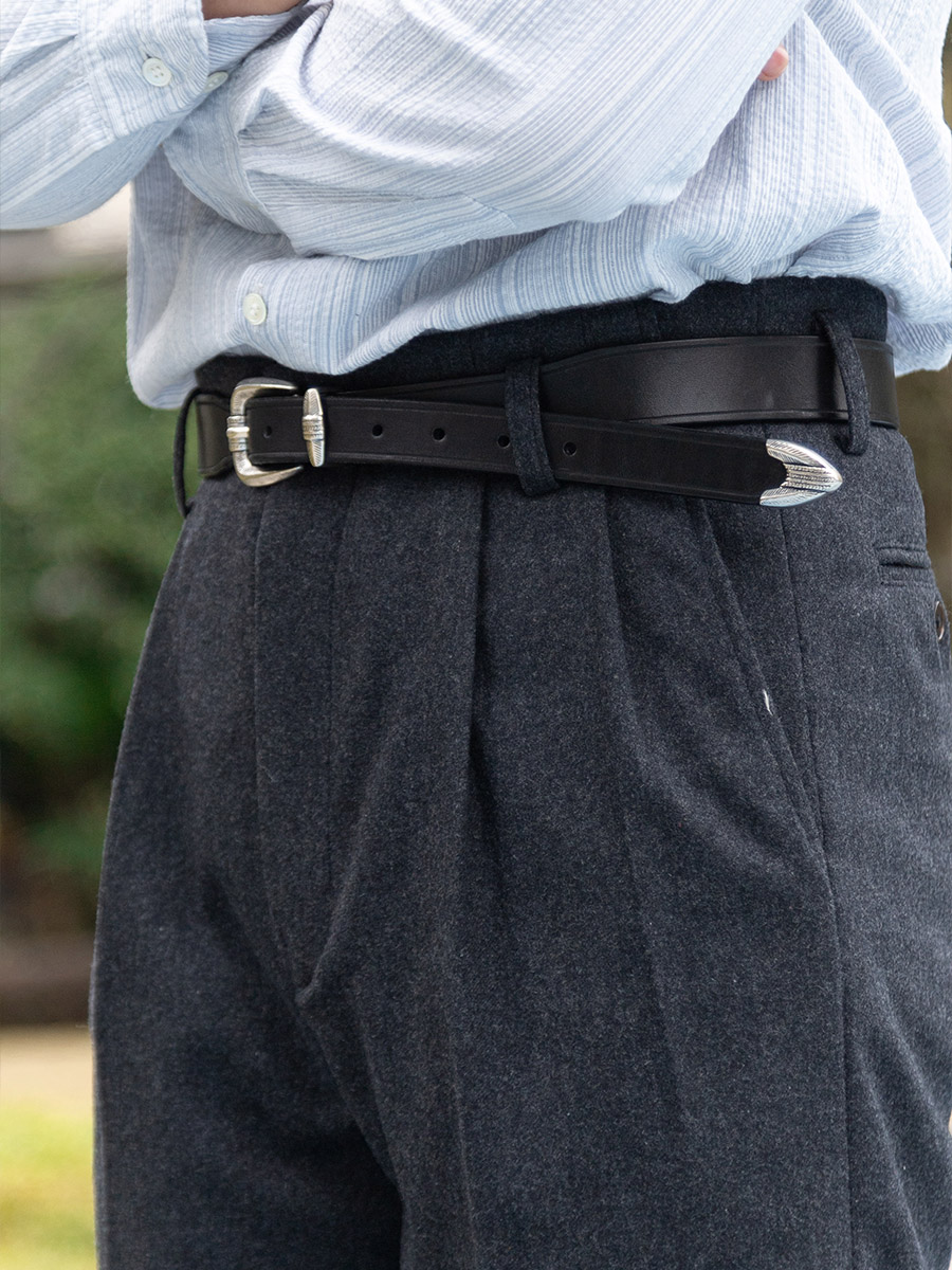 Smart Pot - POT&CRAFTSMAN 早春コレクション - フランネル紳士ワイドレッグプリーツパンツ、レトロ多用途カジュアルカスタムフィット
