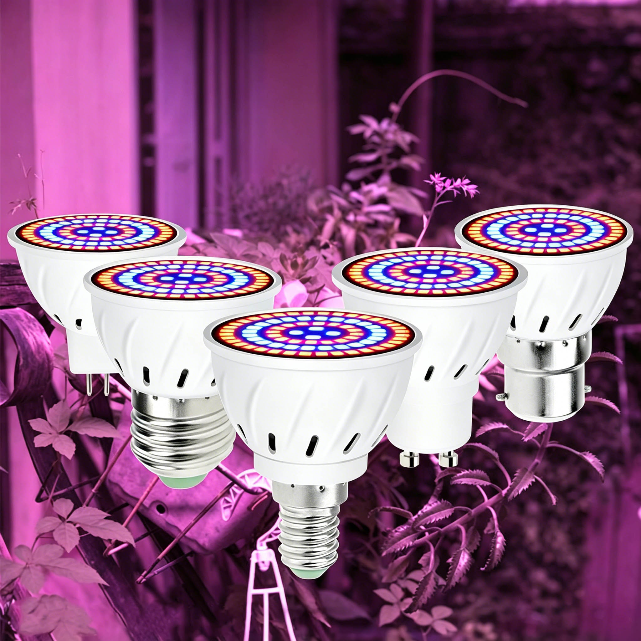 Plant Grow Light Full Spectrum - 成長ライト E27 フルスペクトル LED 植物電球 GU10