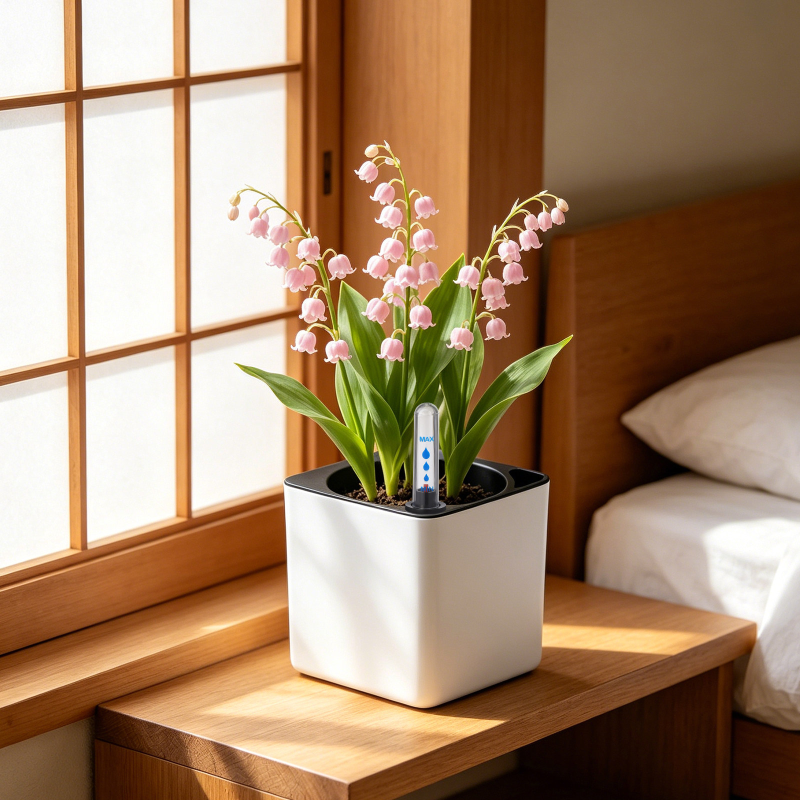 Plant Monitor - 2個入り 水不足リマインダー 植物用フロート式水位計 鉢植え植物ケア用 水分モニタリングツール