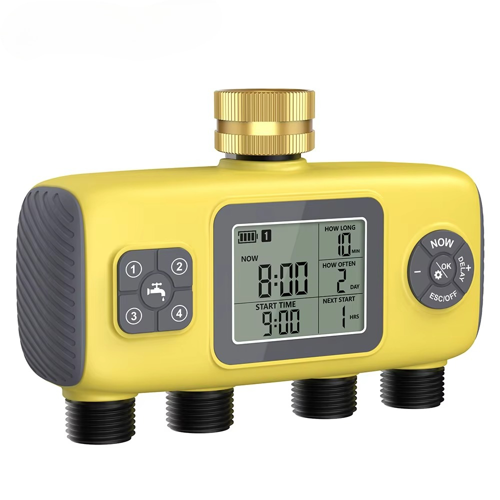 Automatic Watering - 工場卸売 新デザイン デジタル水タイマー ガーデン 4口 インテリジェント時限式灌漑