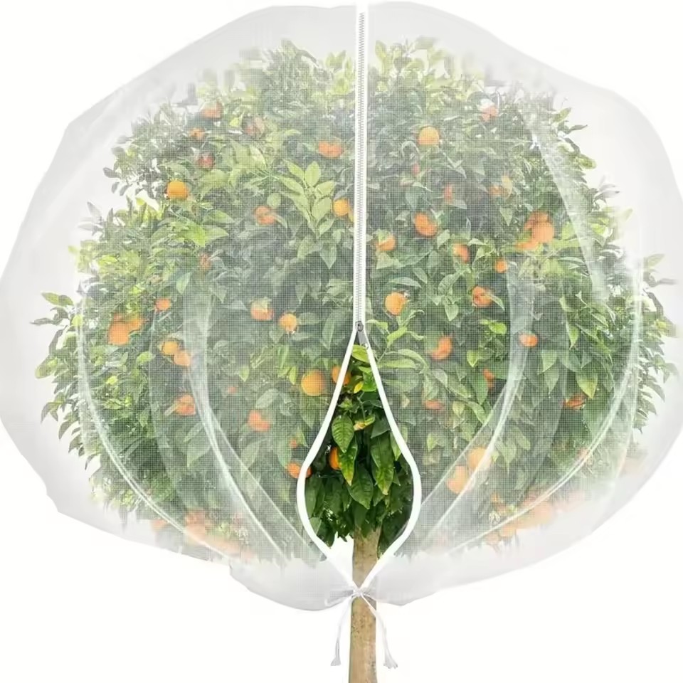 Plant Monitor - ジップ式巾着植物防虫ネット 植物保護メッシュ 害虫駆除ネット 軽量害虫駆除ネット