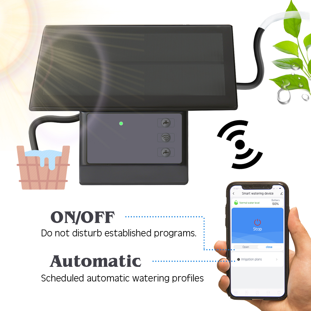 Tuya-インテリジェントな点滴灌漑システムキット,太陽光発 - Smart Garden System のレビューと価格