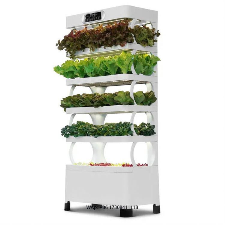 家庭用垂直型水耕栽培タワー温室。室内で土を使わない栽培が可能 - Hydroponic Tower のレビューと価格