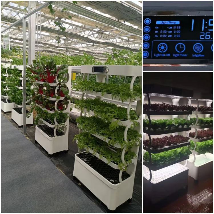 家庭用垂直型水耕栽培タワー温室。室内で土を使わない栽培が可能 - Hydroponic Tower のレビューと価格