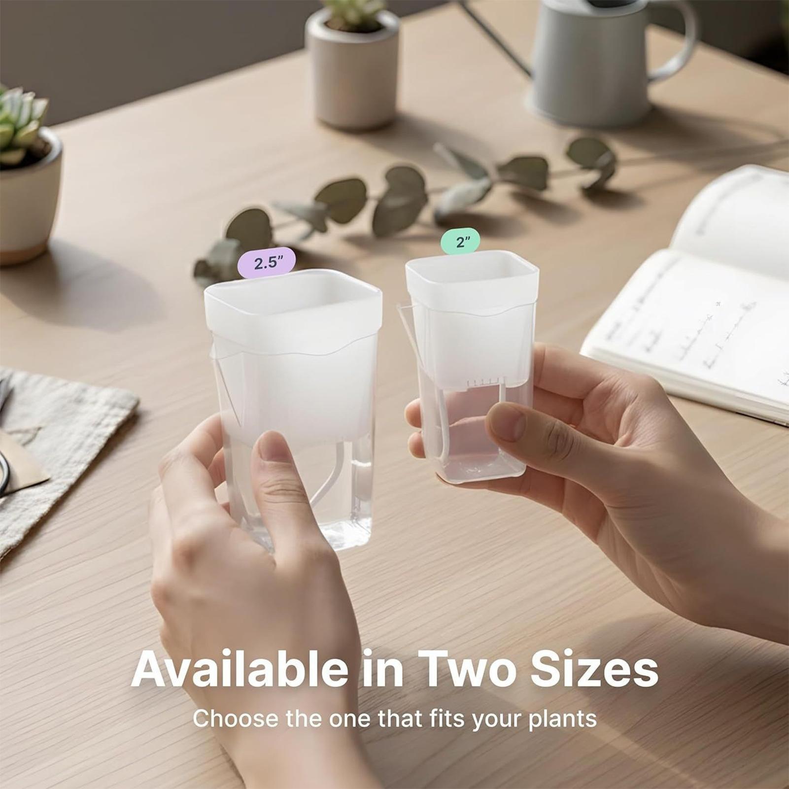 10個入り 室内用植木鉢 透明 自動給水プランター 小型 水 - Hydroponic Grow Pod のレビューと価格