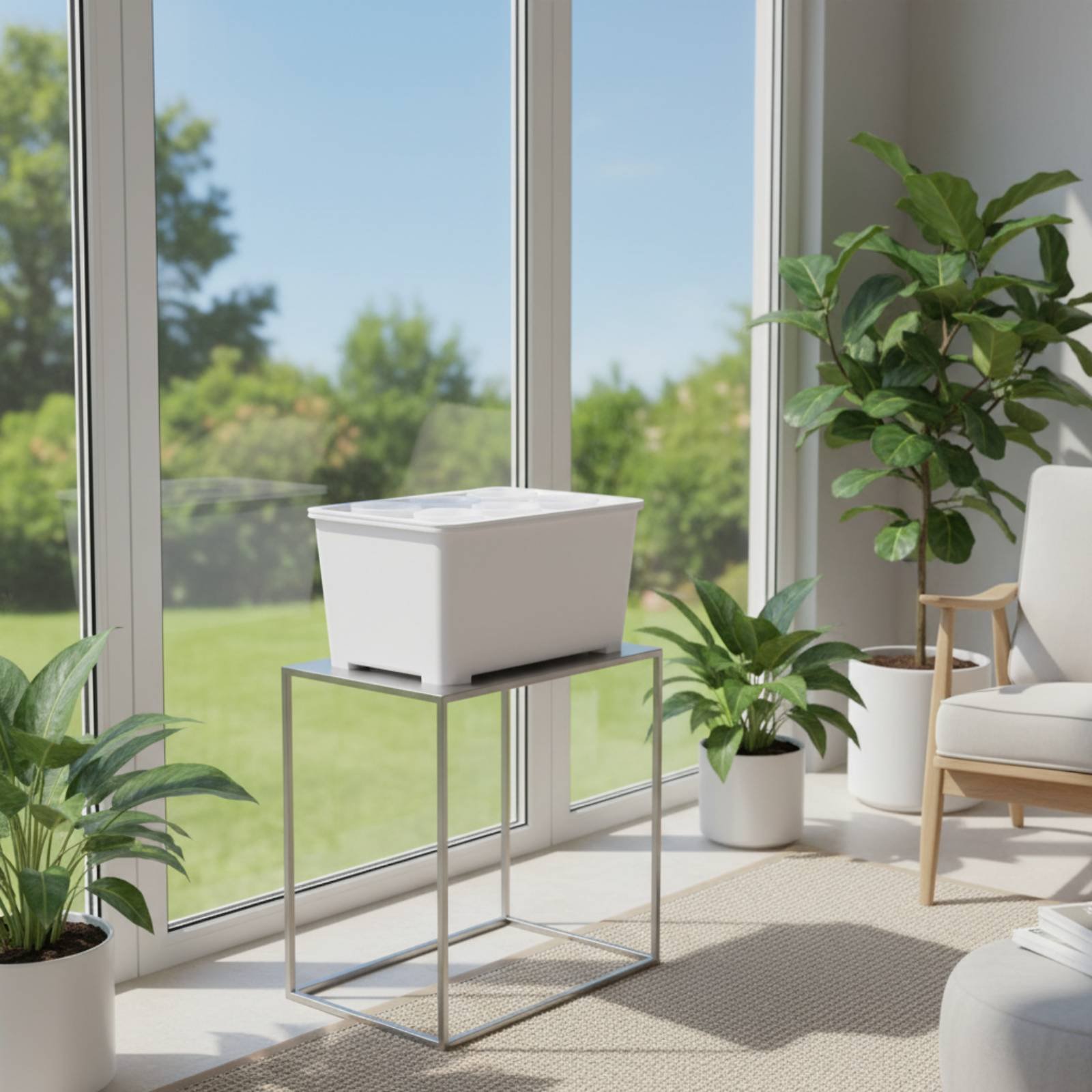 水耕栽培ボックス 太陽光に優しい水耕栽培キット 種ポッドキッ - Indoor Garden Kit のレビューと価格
