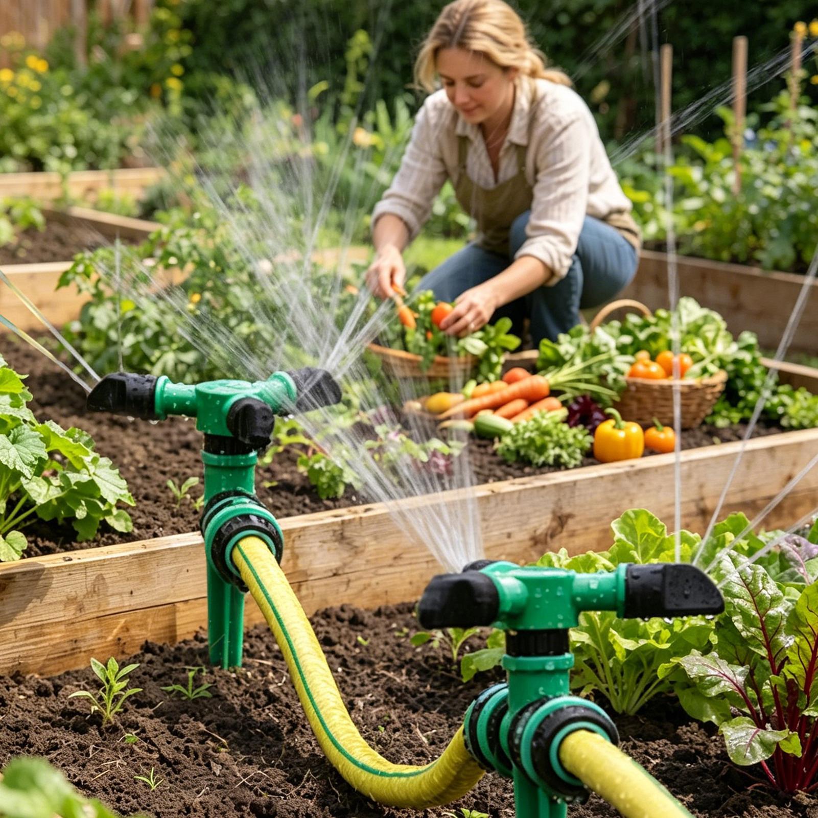 自動回転式散水器 庭の芝生灌漑用 360度ヤードカバー散水器 - Automatic Watering のレビューと価格