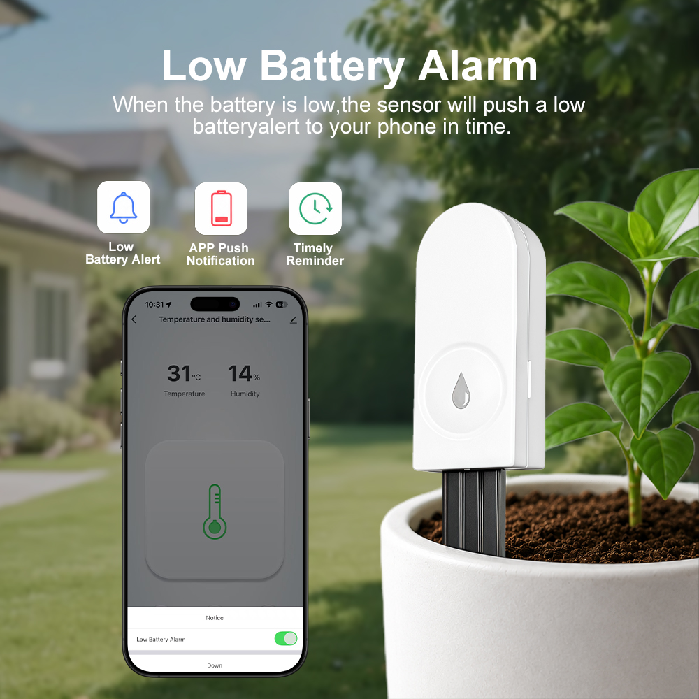 Zigbee 3.0 土壌水分センサー 温度と湿度計 サーモ - Smart Garden System のレビューと価格