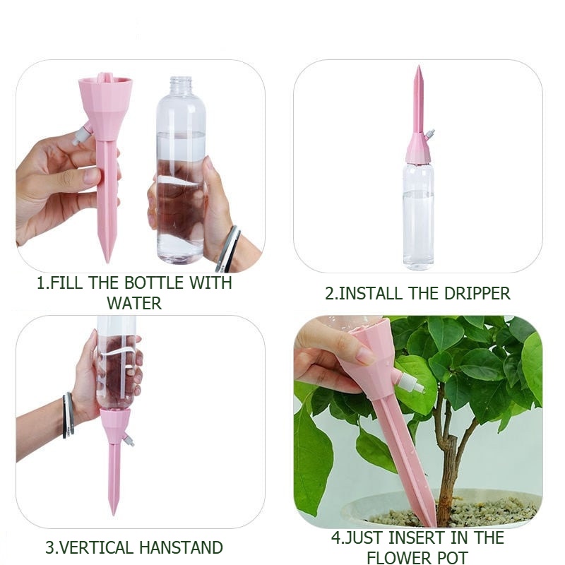 自動点滴灌漑システム 調整可能な水滴器 自動給水 観葉植物  - Self Watering Planter のレビューと価格