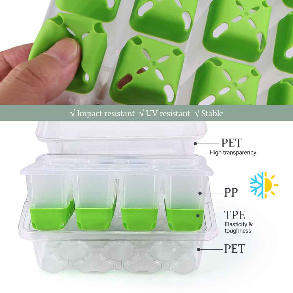 LED 成長ライト苗スタータートレイキット透明カバー付き屋内 - Indoor Garden Kit のレビューと価格