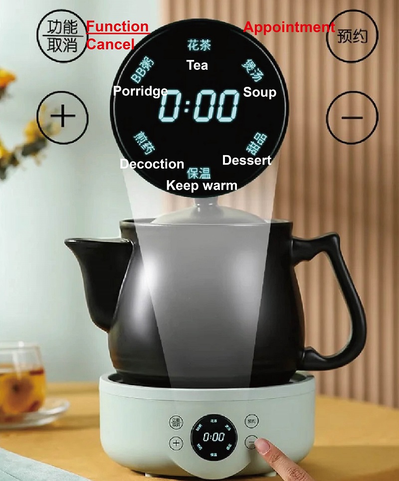 1.8L ホームスマート分割セラミック漢方薬ポット健康ポット - Smart Pot のレビューと価格