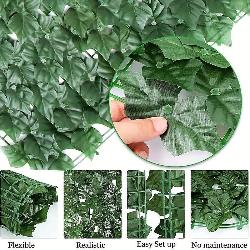 人工アイビープラントフェンスパネル、フェイクグリーンプライバ - Plant Monitor のレビューと価格