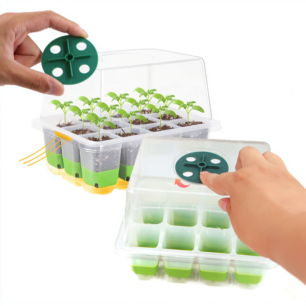再利用可能なシリコン製育苗箱、植物の増殖用トレイ、室内用多肉 - Indoor Garden Kit のレビューと価格