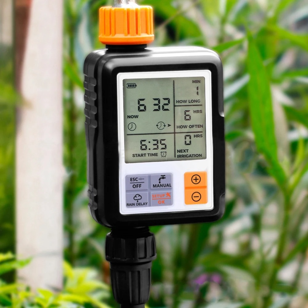 電子式ガーデンウォータータイマー、自動スマート大型LCDディ - Smart Garden System のレビューと価格