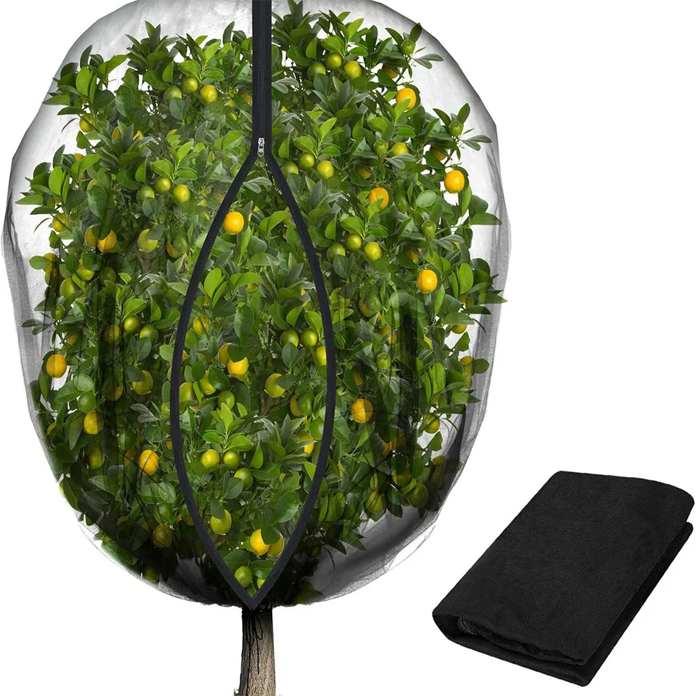 果樹ネットカバー ジッパー付き 巾着式 超細目メッシュ ガー - Plant Monitor のレビューと価格