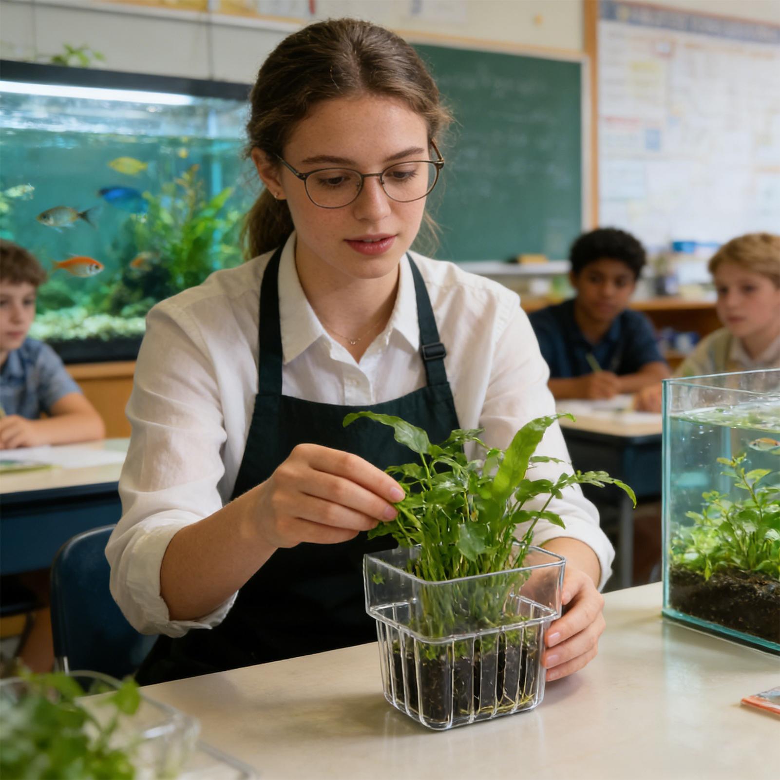 透明な吊り下げ式水槽植物ホルダーポット、水槽水耕栽培システム - Hydroponic Grow Pod のレビューと価格