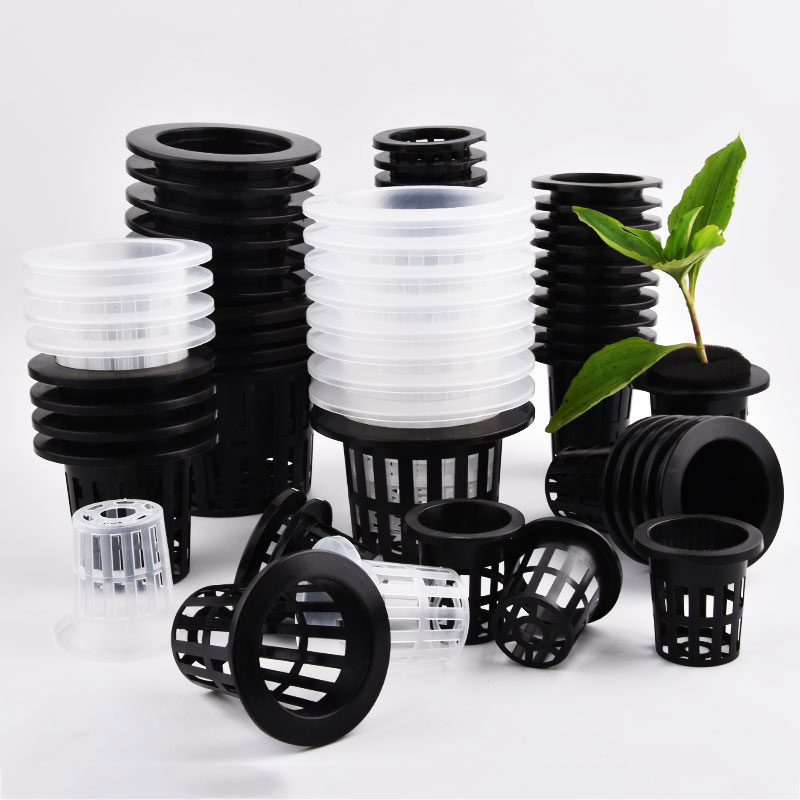 50個入り黒白土を使わないメッシュ植物育成ポット、ネットバス - Hydroponic Grow Pod のレビューと価格