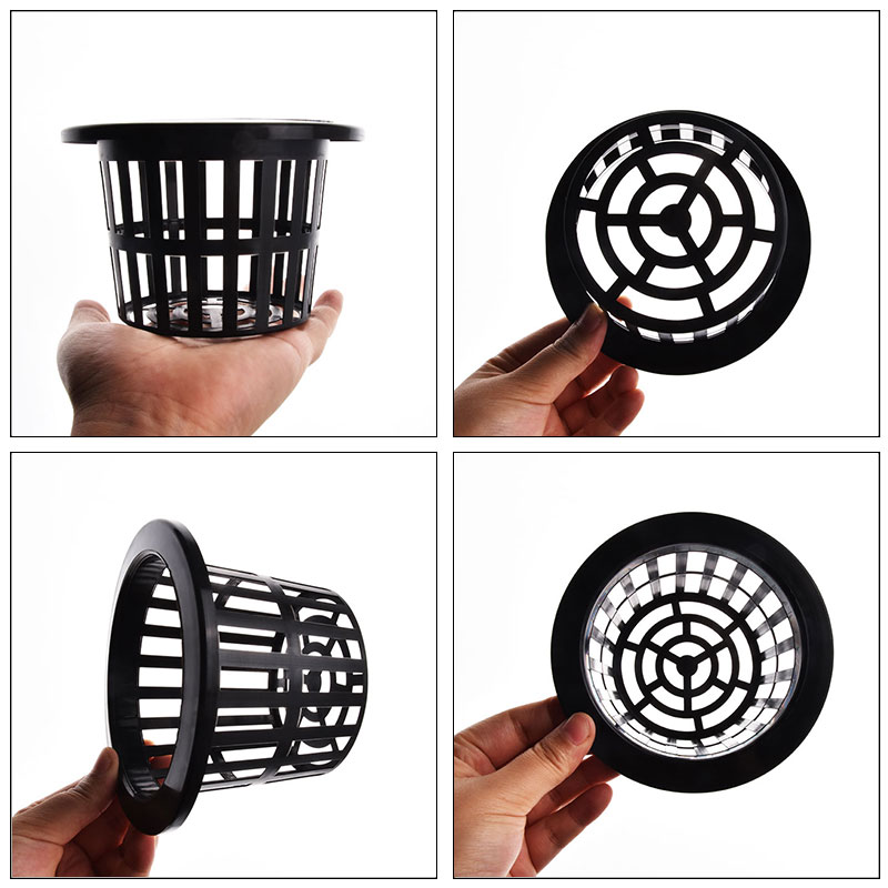 50個入り黒白土を使わないメッシュ植物育成ポット、ネットバス - Hydroponic Grow Pod のレビューと価格