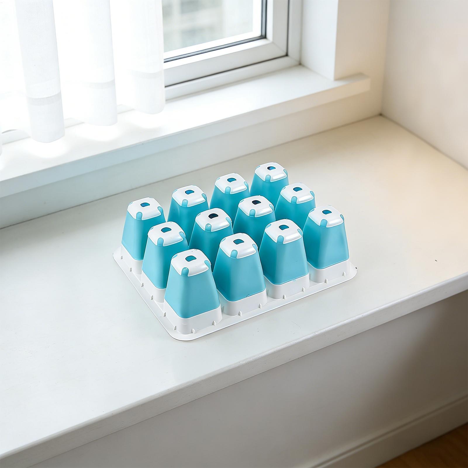 5パックシリコン製種まきトレイ60セル再利用可能な苗発芽スク - Indoor Garden Kit のレビューと価格