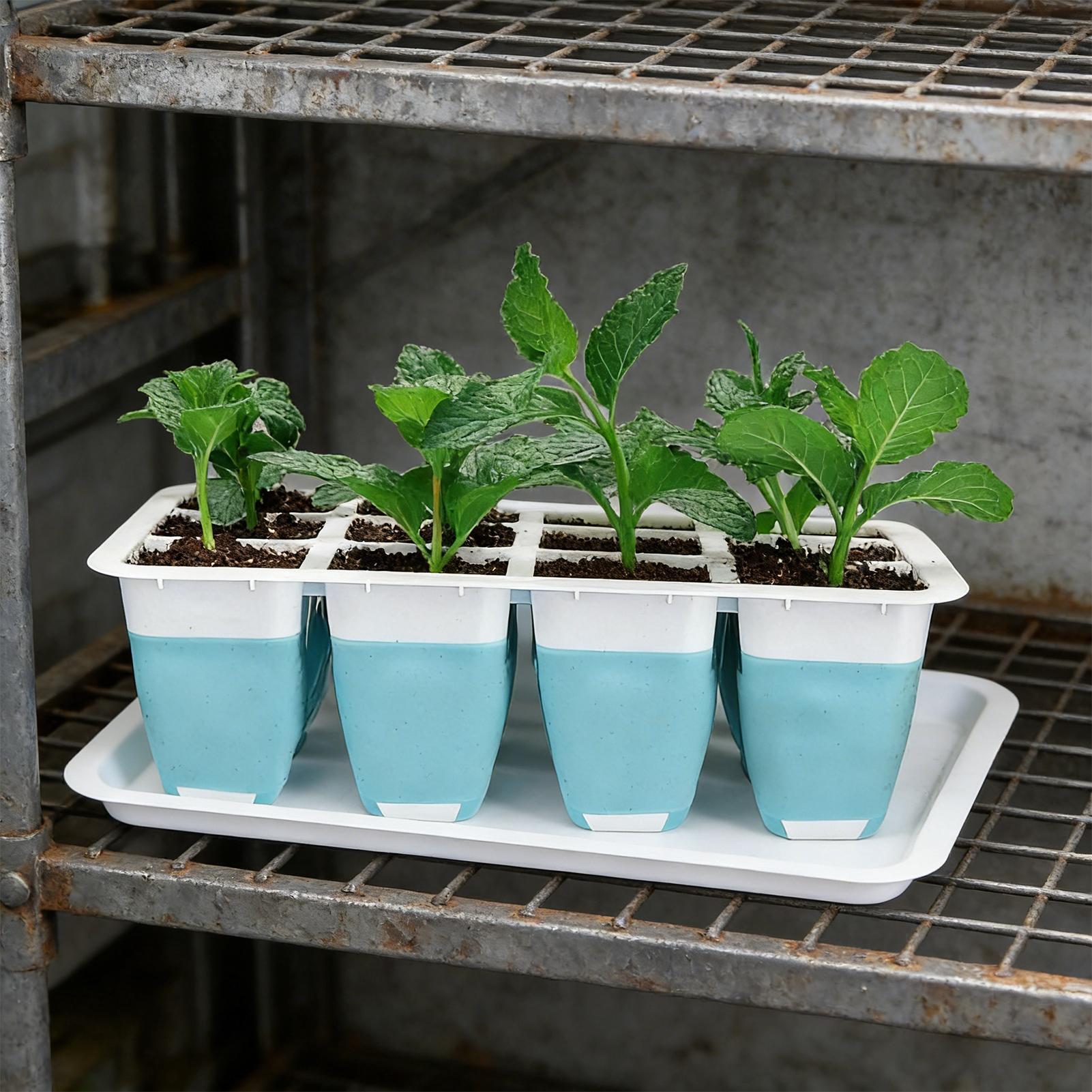 5パックシリコン製種まきトレイ60セル再利用可能な苗発芽スク - Indoor Garden Kit のレビューと価格