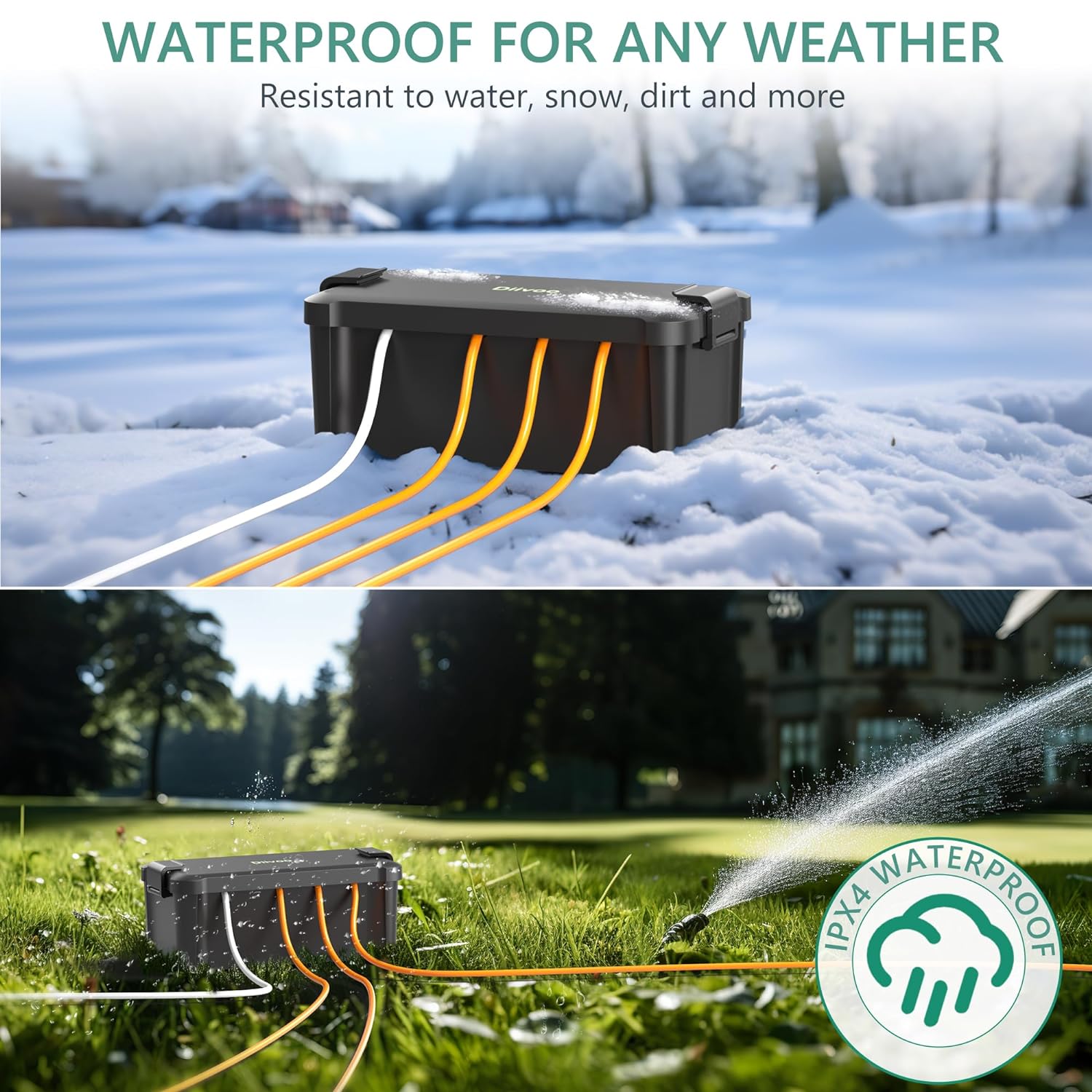 Diivoo 屋外防水電気ボックス屋外ケーブル接続ソケットエ - Smart Garden Kit のレビューと価格