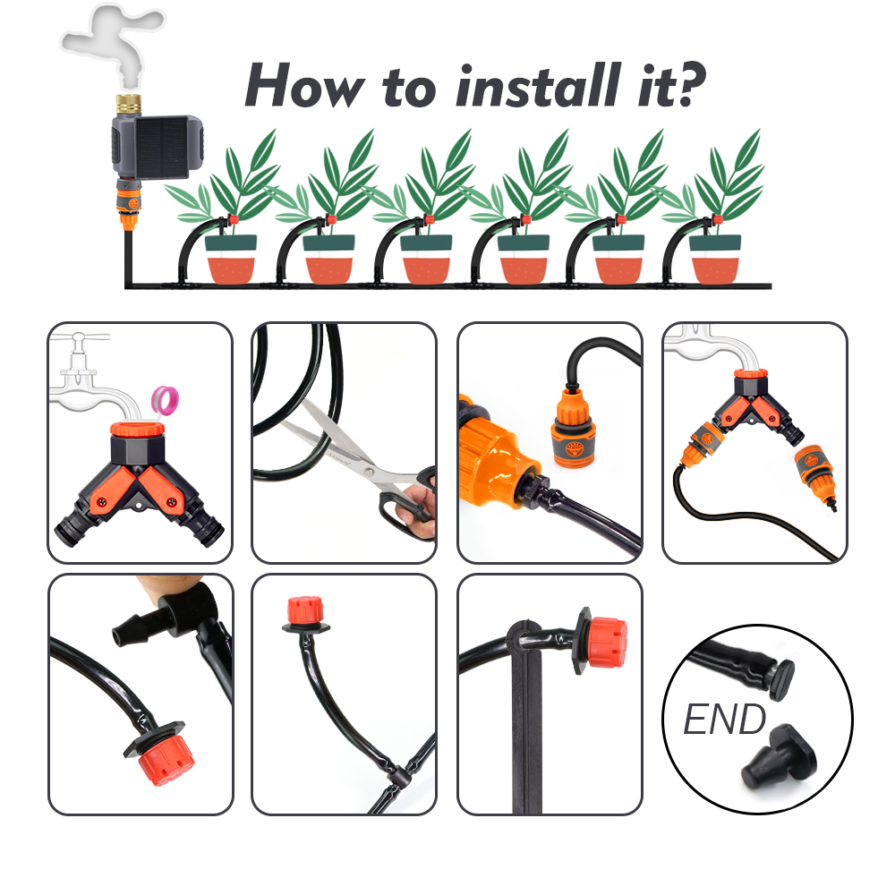 スマートアプリ遠隔操作点滴灌漑キット、ソーラー式WiFi水タ - Smart Garden System のレビューと価格