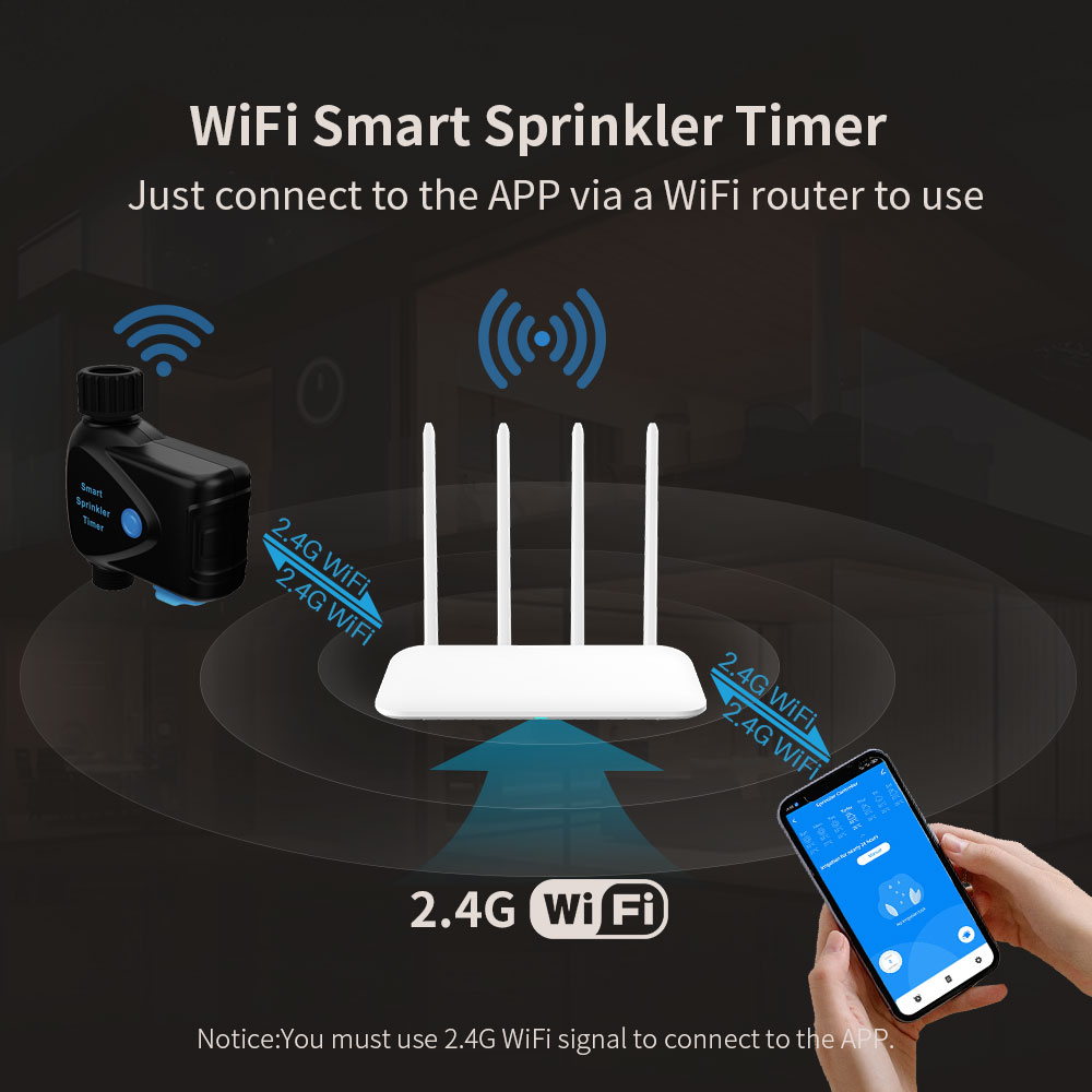 Tuya WiFi スマート水道装置（内蔵メーター、タイマー - Smart Garden System のレビューと価格