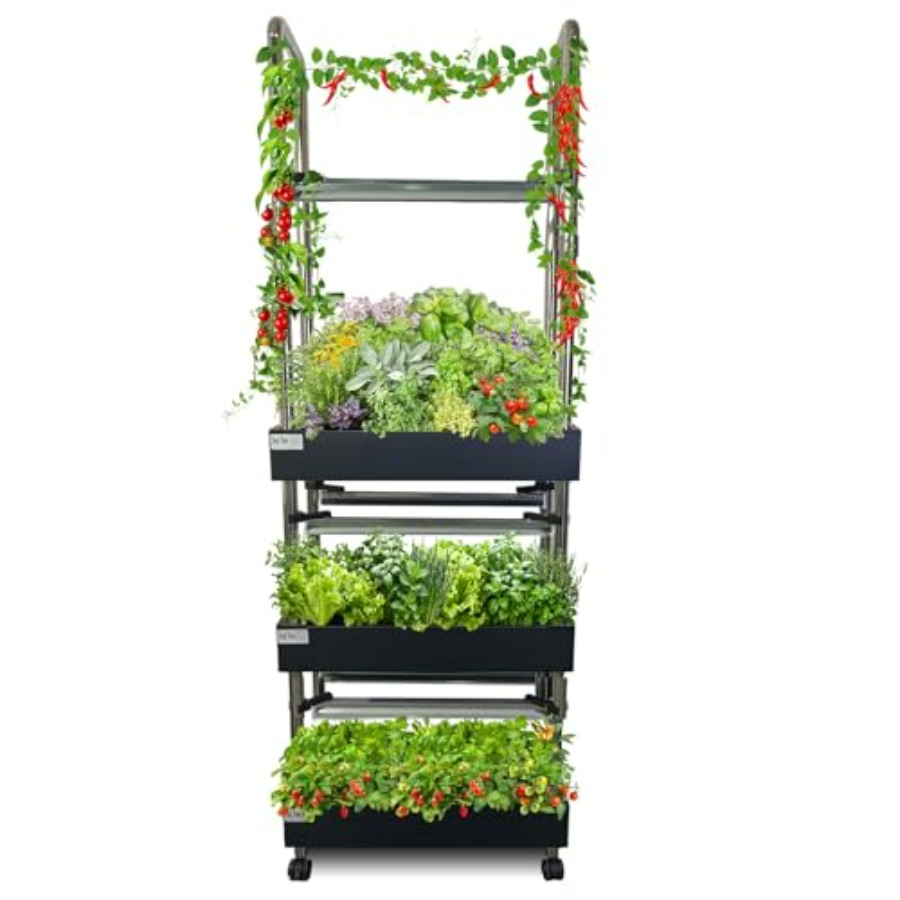 屋内水耕栽培システム：スマートフルスペクトルライト付き垂直庭 - Smart Garden System のレビューと価格