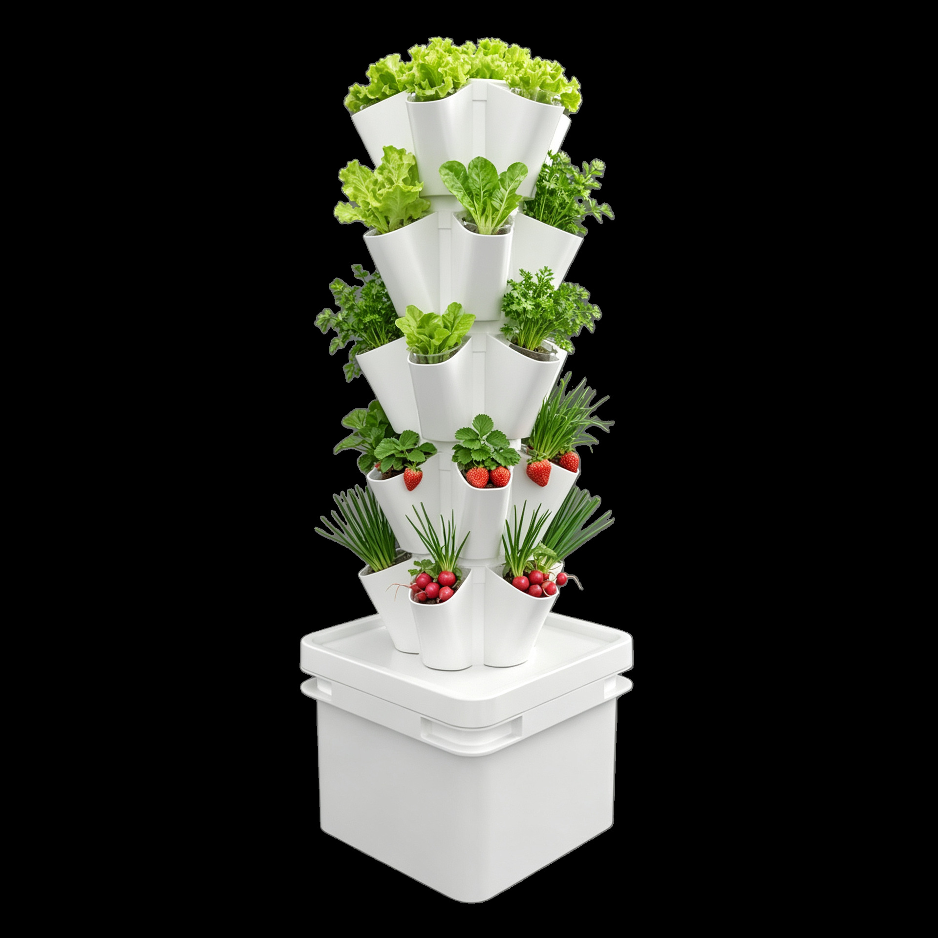 8L卓上水耕栽培タワー 土を使わない栽培装置 垂直水耕栽培コ - Hydroponic Tower のレビューと価格