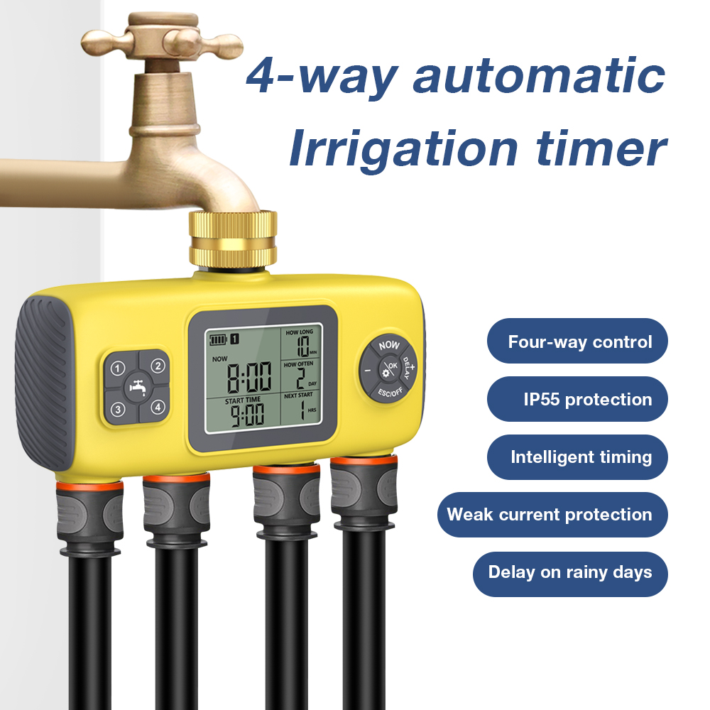 工場卸売 新デザイン デジタル水タイマー ガーデン 4口 イ - Automatic Watering のレビューと価格