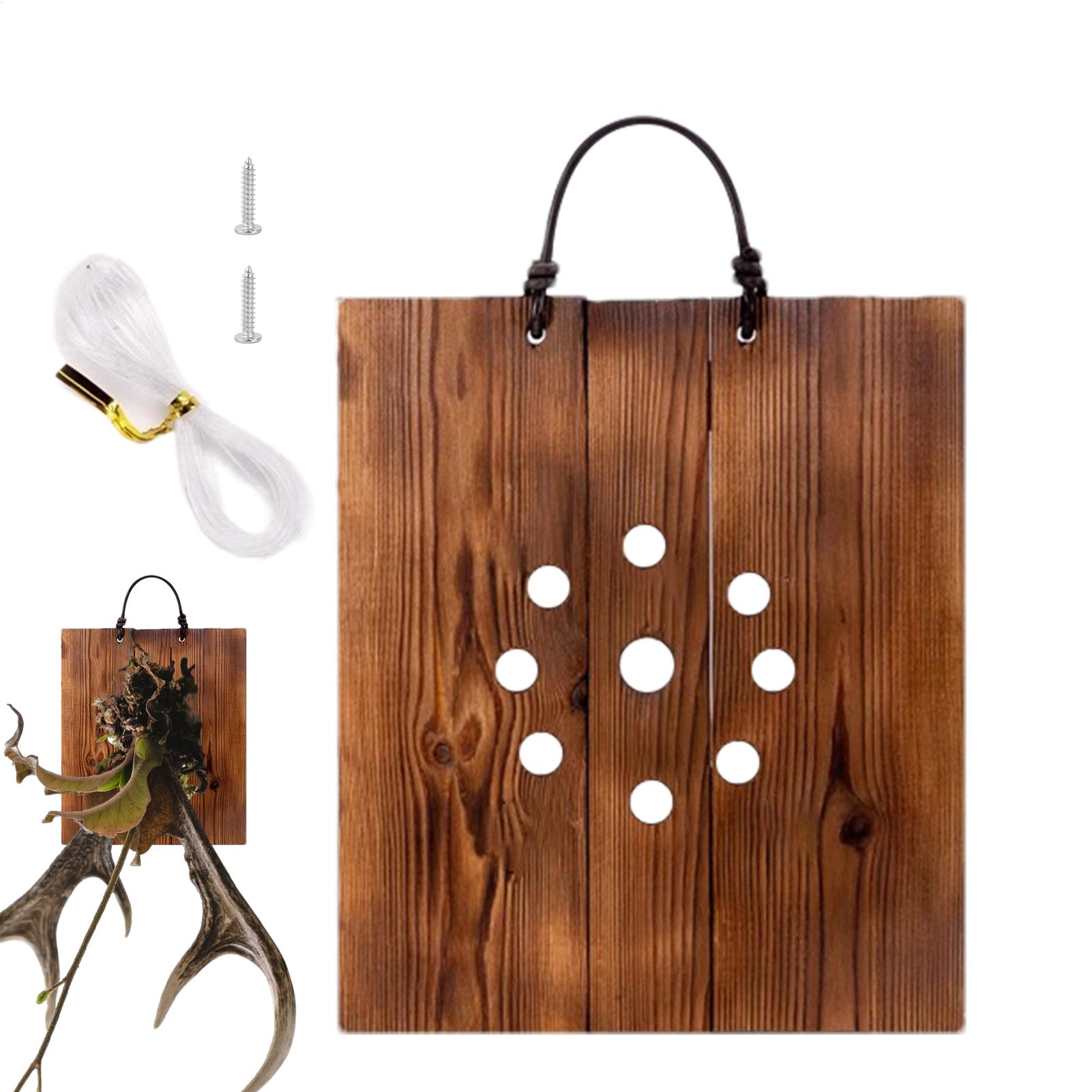 スタッグホーンファーン壁掛けボード木製プランターキット（金具 - Indoor Garden Kit のレビューと価格