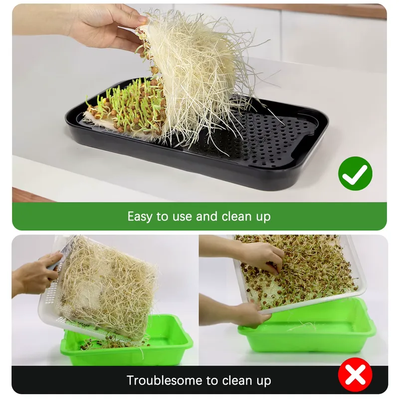 水耕栽培トレイ 室内マイクログリーン マイクログリーン種子  - Indoor Garden Kit のレビューと価格