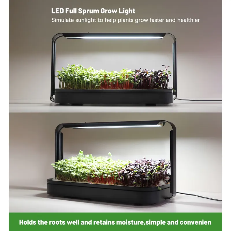 水耕栽培トレイ 室内マイクログリーン マイクログリーン種子  - Indoor Garden Kit のレビューと価格