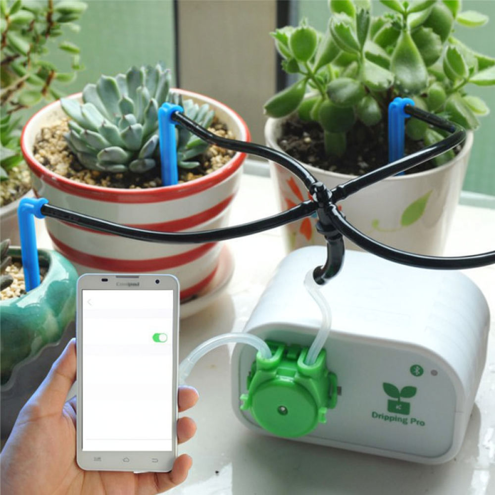自動給水装置キット。スマートな点滴灌漑システムで、室内の植物 - Indoor Garden Kit のレビューと価格