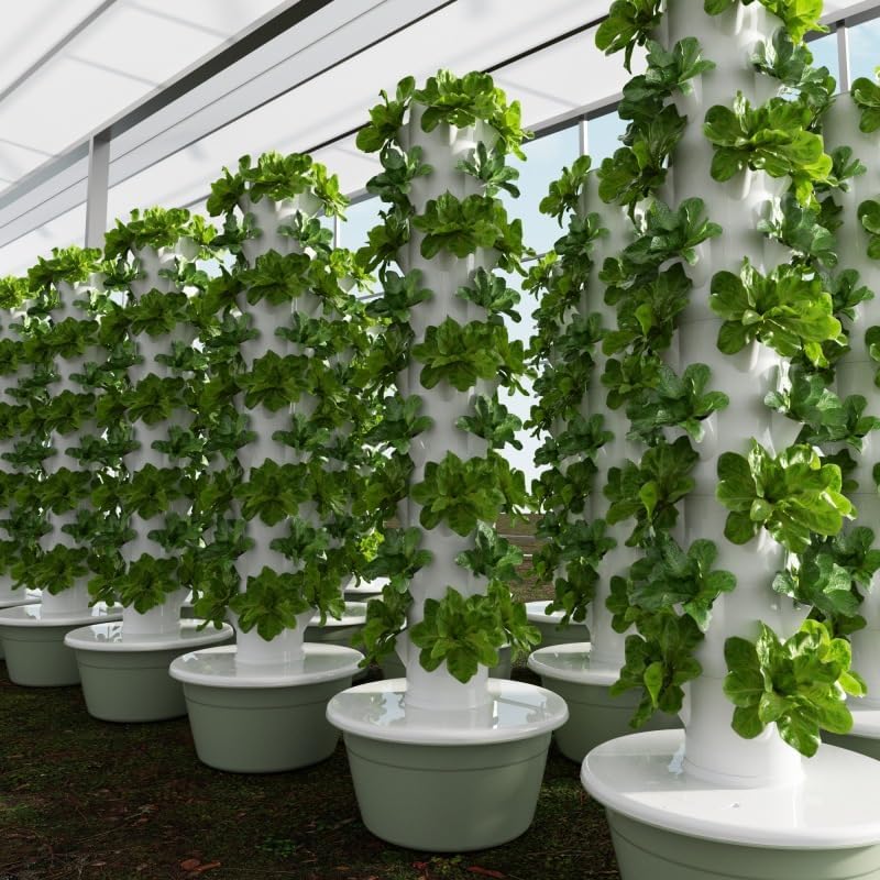 垂直水耕栽培タワー エアロポニックタワー 果物と野菜用 9層 - Hydroponic Grow Pod のレビューと価格